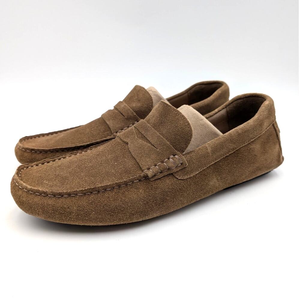 Nordstrom Casual Slip-On Penny Loafers Shoes Men's Brown Size US11M EU44